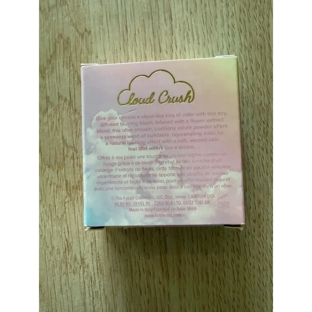 $32 New Too Faced Cloud Crush Blurring Blush - Head In The Clouds